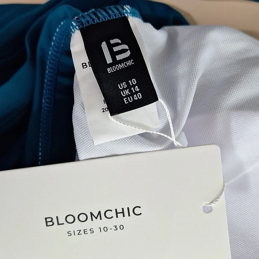Bloomchic Swim Bikini Top Teal Green